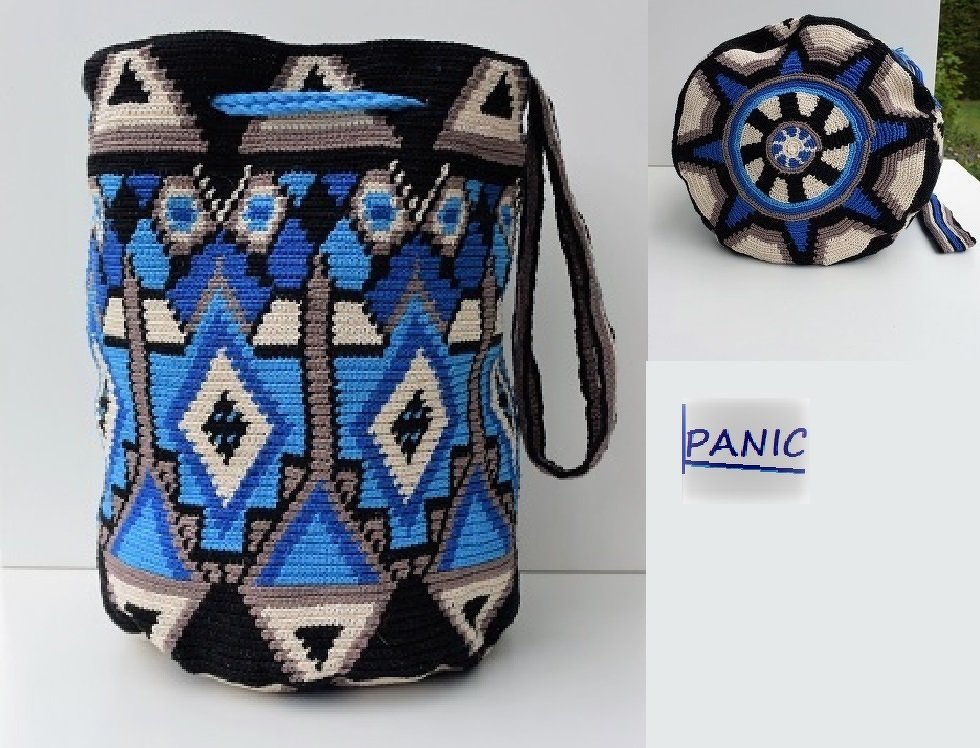 Wayùlia Tapestry häkeln, Mochila Umhängetasche Iguana - Bild 2