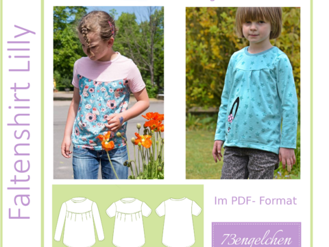 Schnittmuster E-Book Langarmshirt Lilly