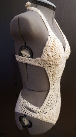 Crocheted Monokini size Xs - S