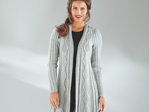 Strickanleitung Damenkurzmantel "Sidney" 755020