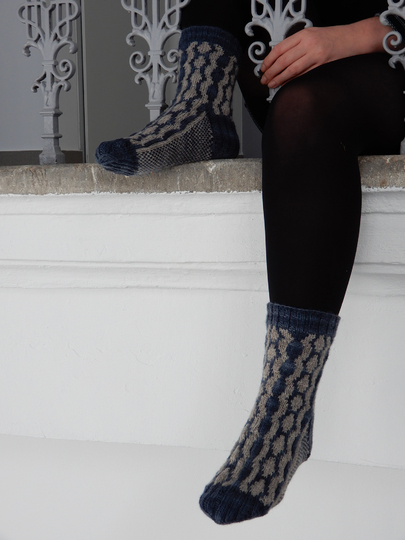 Strickanleitung für Socken "Moonlit Rivers"