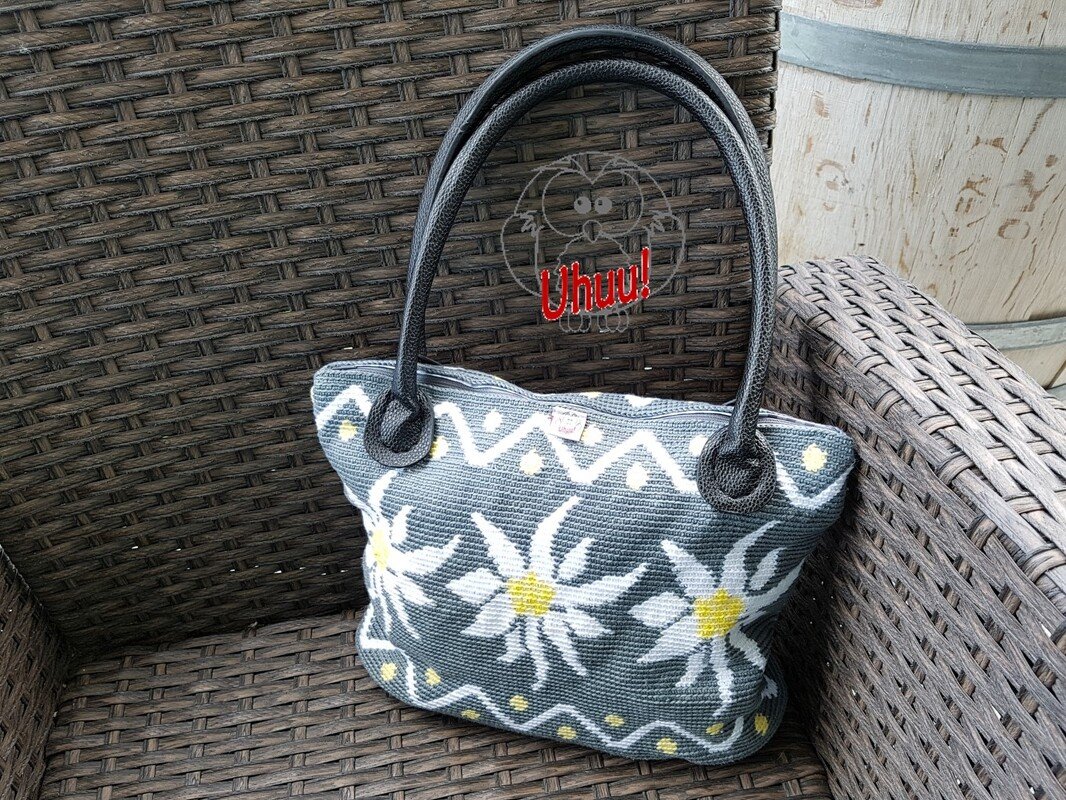 Hand-Tasche Edelweiss, Häkelanleitung