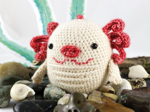 Amigurumi Häkelanleitung - Alfredo der Axolotl