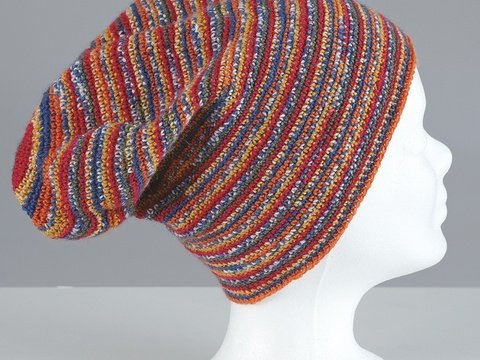 Häkelanleitung Beanie "Feinstrumpf Color" 755031