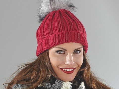 Strickanleitung Damenmütze "Riga" 755008