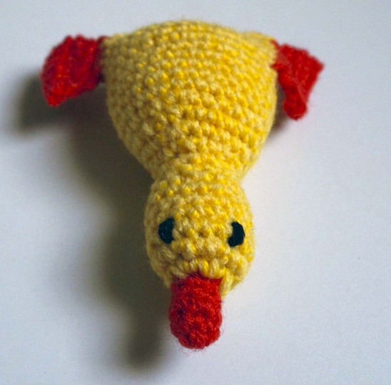 Häkelanleitung Hundespielzeug "Ente Nak Nak"