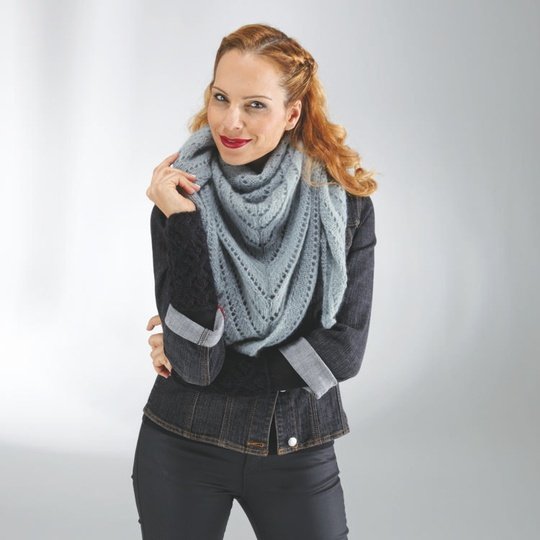 Strickanleitung Dreiecktuch "Super Kid Mohair" 754006