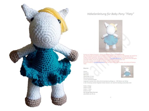 Crochet Pattern for Baby Pony Flaty!