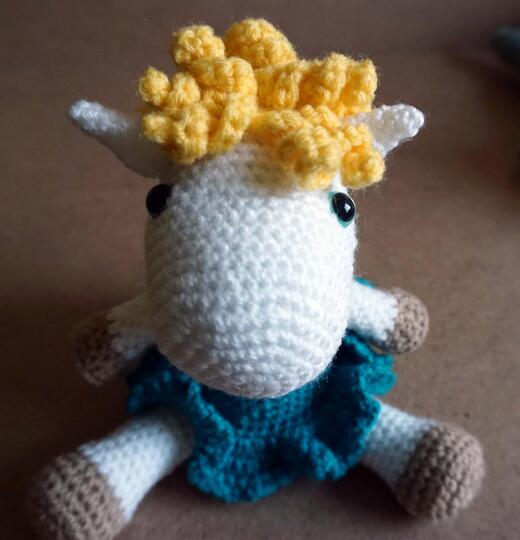 Häkelanleitung Amigurumi Baby Pony Curly