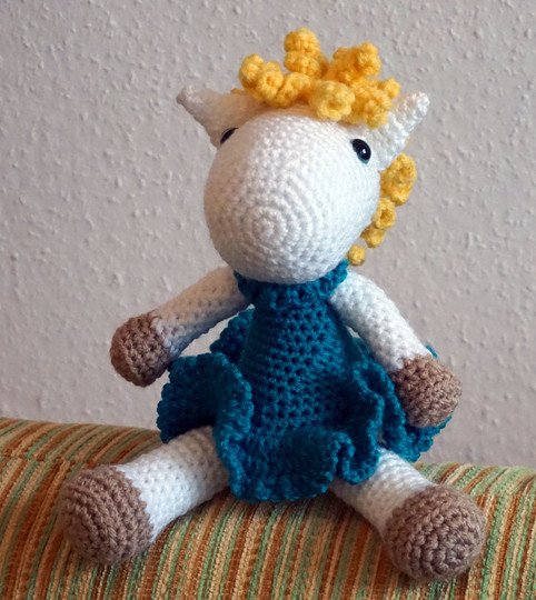 Häkelanleitung Amigurumi Baby Pony Curly