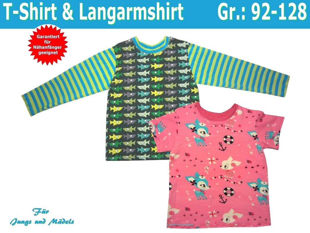 Kinder T-Shirt &amp; Kinderpullover - Schnittmuster und Nähanleitungen