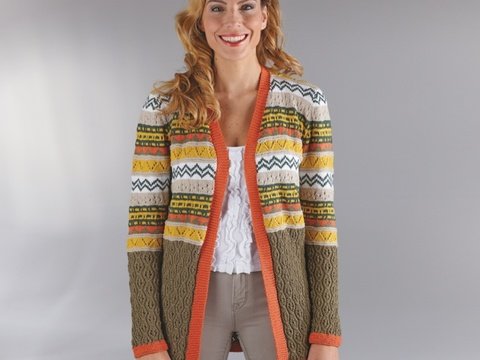 Strickanleitung Damenjacke "Macau" 754282