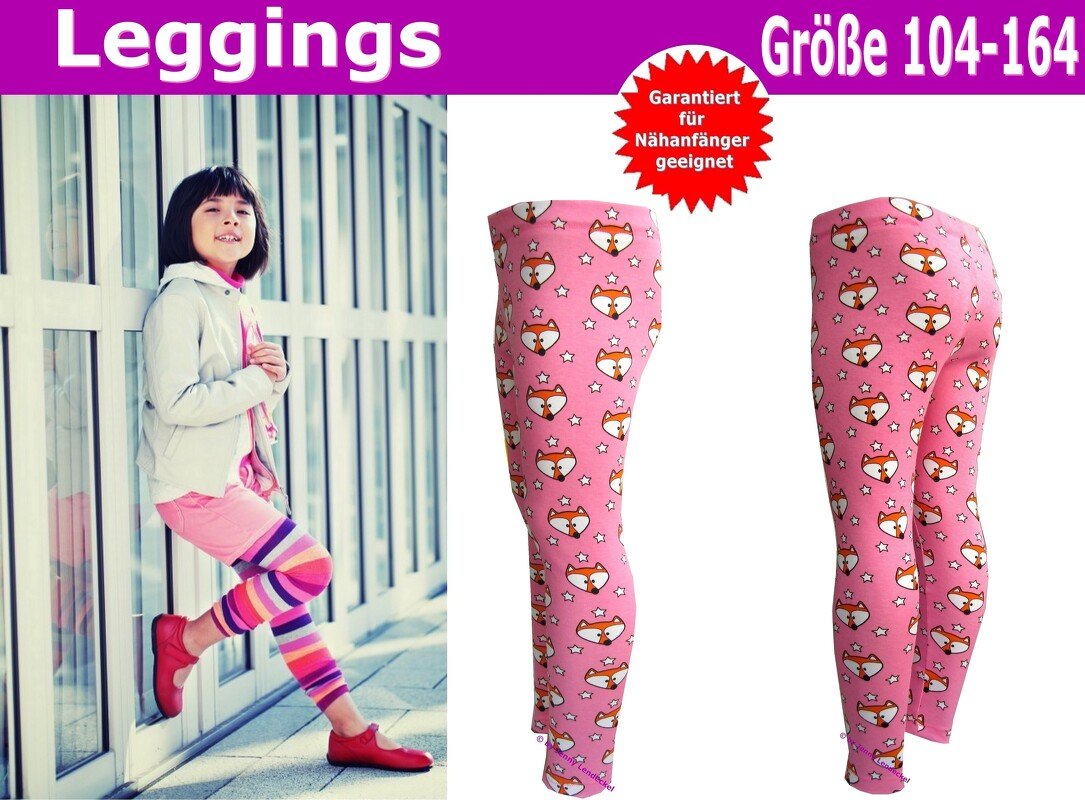 Kinder- und Teenieleggings - Schnittmuster &amp; Nähanleitung