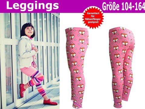 Kinder- und Teenieleggings - Schnittmuster & Nähanleitung