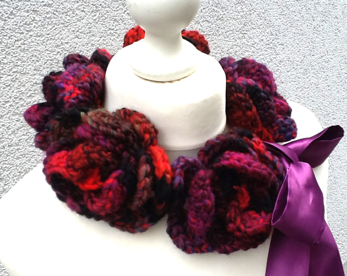 ✽ஜீ☆¸¸.• 5 Rosen Schal•.¸¸☆ஜீ✽