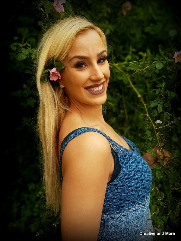 Häkelanleitung asymmetrisches Sommerkleid - alle Größen - Bild 4