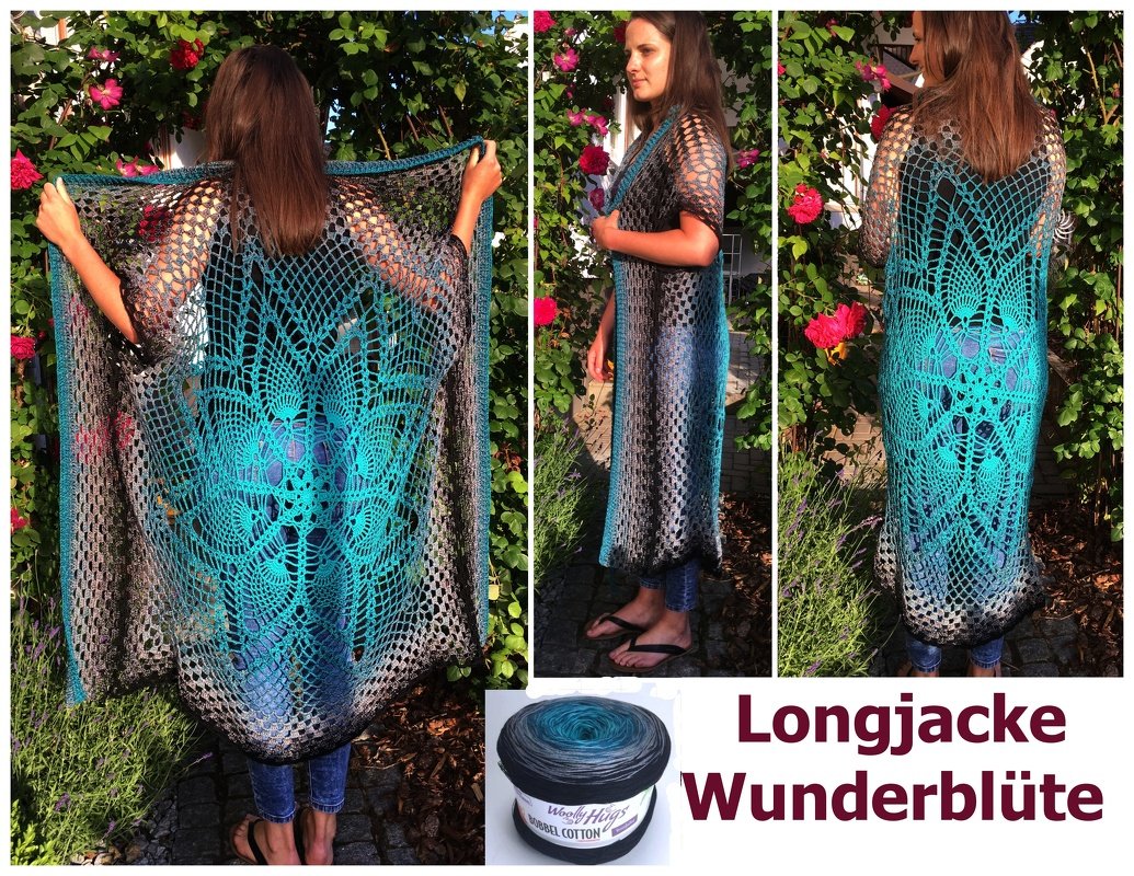 Longjacke "Wunderblüte" Häkeln