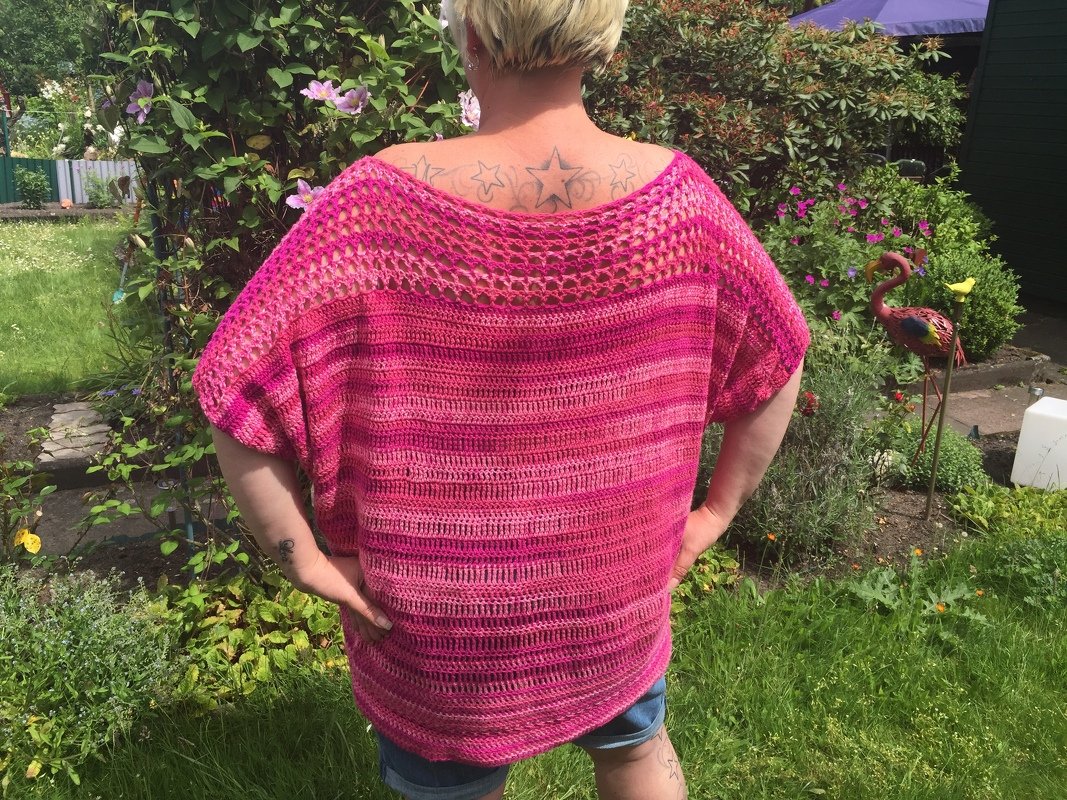 Damen / Mädels Sommerpulli für alle größen sehr einfach anpassbar