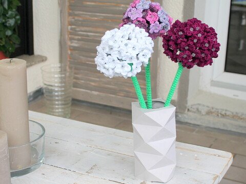 Riesen Blüten Kugeln Allium Häkelanleitung