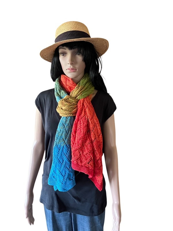 Gestrickter Schal und Stola Diamant - Bild 10