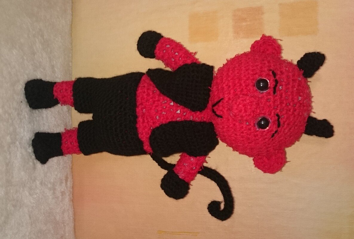Amigurumi Teufel ca. 26 cm