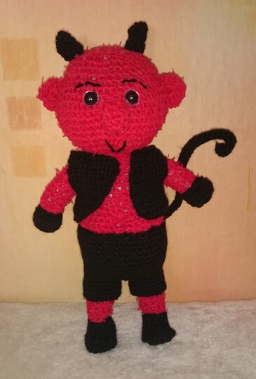 Amigurumi Teufel ca. 26 cm
