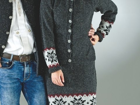 Strickanleitung Damenjacke "Tweed & Trachtenwolle" 756025