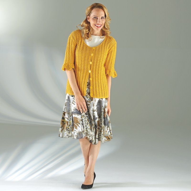 Strickanleitung Damenweste "Seidenglanz" 756117