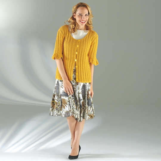 Strickanleitung Damenweste "Seidenglanz" 756117