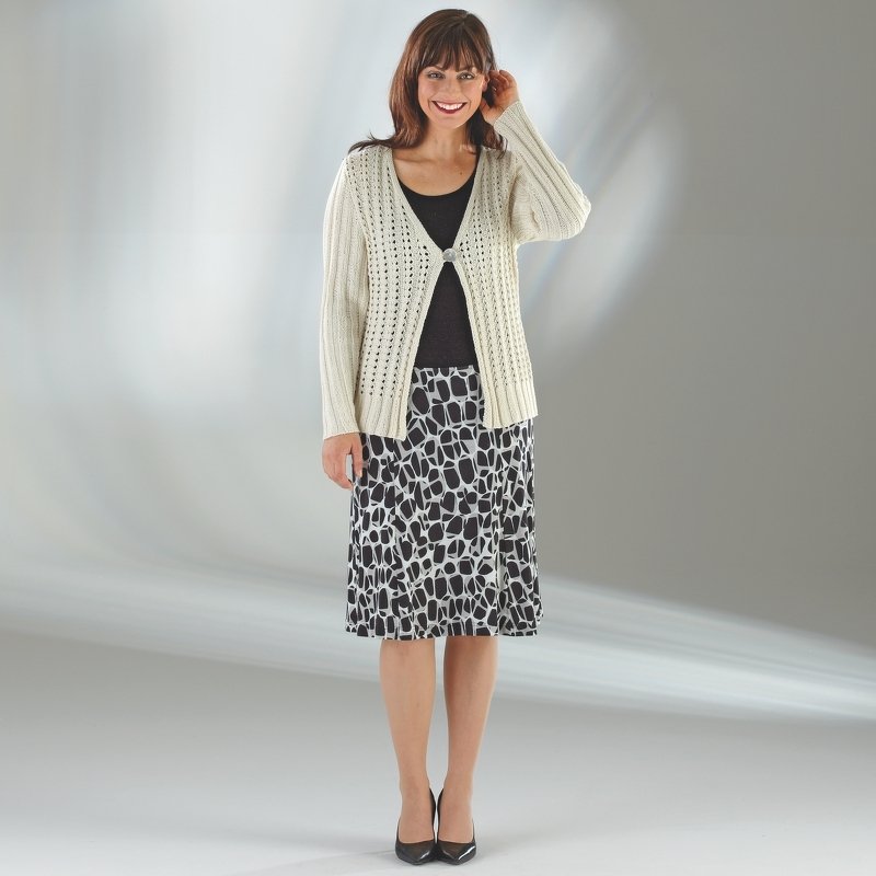 Strickanleitung Damenjacke "Seidenglanz" 756188