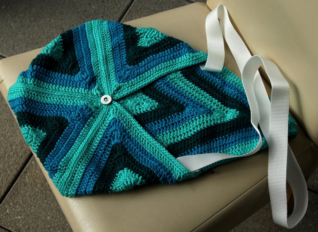 Häkelanleitung für Handtasche mit Sternmuster - in 2 verschiedenen Größen - Bild 6