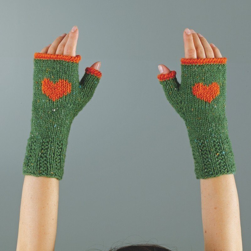 Strickanleitung Armstulpen "Tweed &amp; Trachtenwolle" 756174