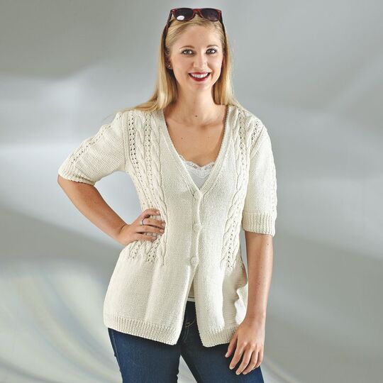 Strickanleitung Damenjäckchen "Seidenglanz" 755273