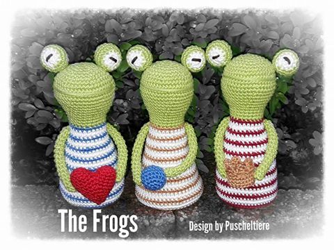 Häkelanleitung "The Frogs" - die drei Frösche