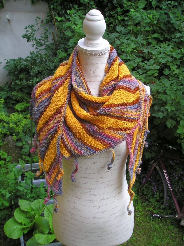 Strickanleitung Dreieckstuch "Sonnenschein"