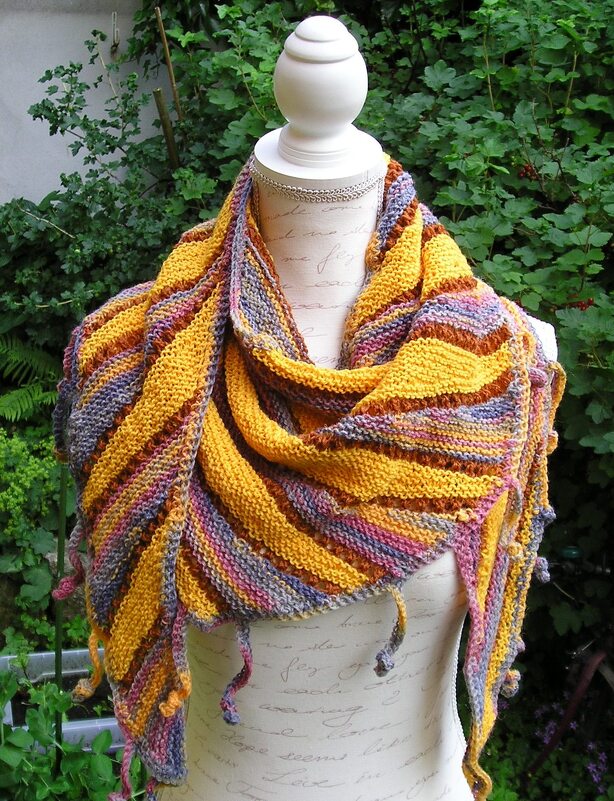 Strickanleitung Dreieckstuch "Sonnenschein" - Bild 2