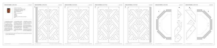 St. Martins-Laterne mit Streifen - Bastelvorlagen und Anleitung