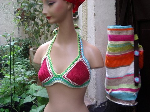 Häkelanleitung Sonnen- Bikini- Top