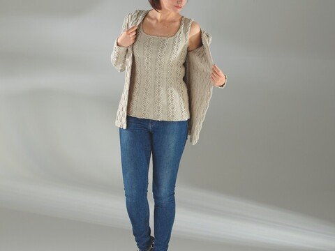 Strickanleitung Damentop "Melazzo" 756167