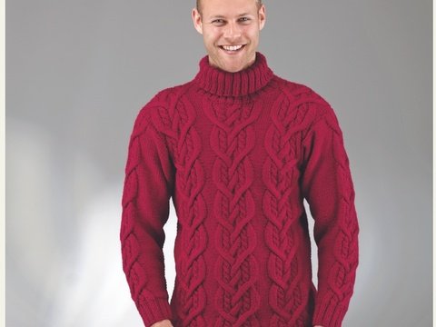 Strickanleitung Herrenpullover "Sporty" 754035