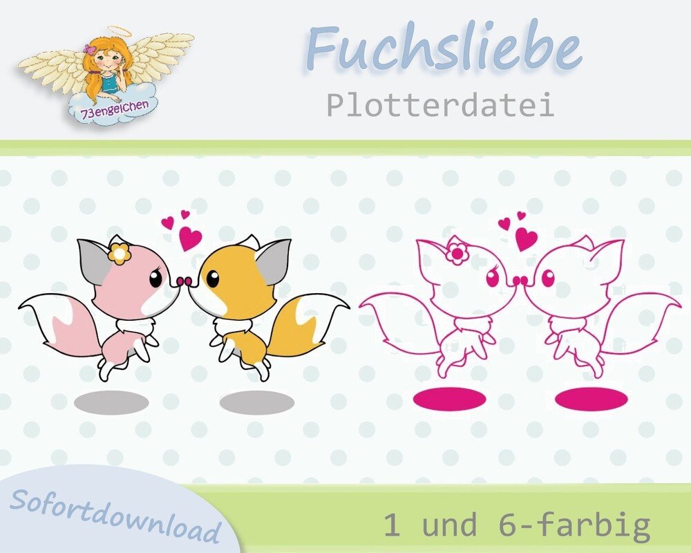 Plottervorlage Fuchsliebe