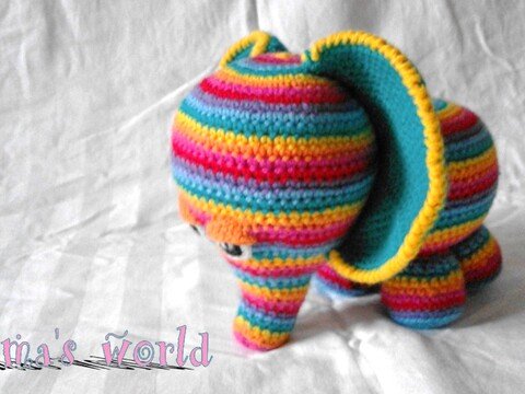 Häkelanleitung Ringelelefant
