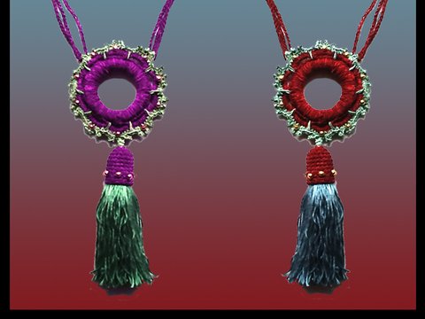 •.✽ஜீ☆wunderschöne QuastenKette☆ஜீ✽.•