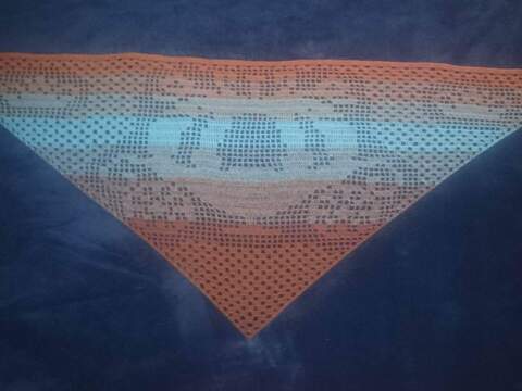 Motivtuch Kutsche für Kids, Kinder, Dreieckstuch, Häkelanleitung