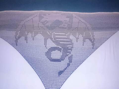 Motivtuch Dragon, Dreieckstuch, Häkelanleitung