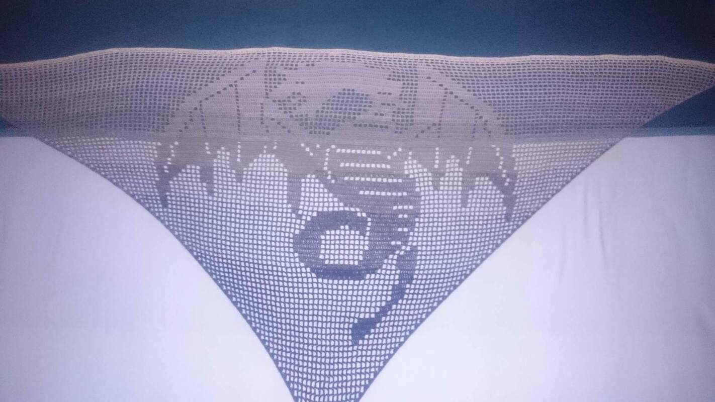 Motivtuch Dragon, Dreieckstuch, Häkelanleitung - Bild 2