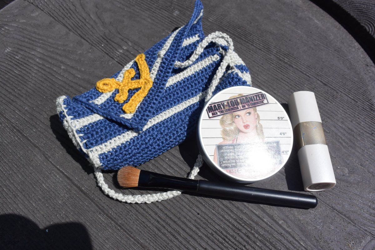 Brillenetui Seemannsgarn und Herren, gehäkelt