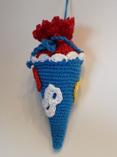 Häkelanleitung - kleine Schultüte