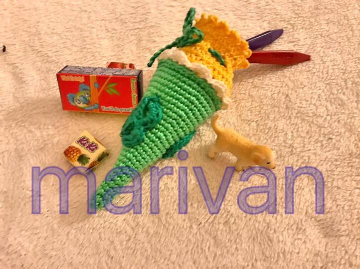 Häkelanleitung - kleine Schultüte