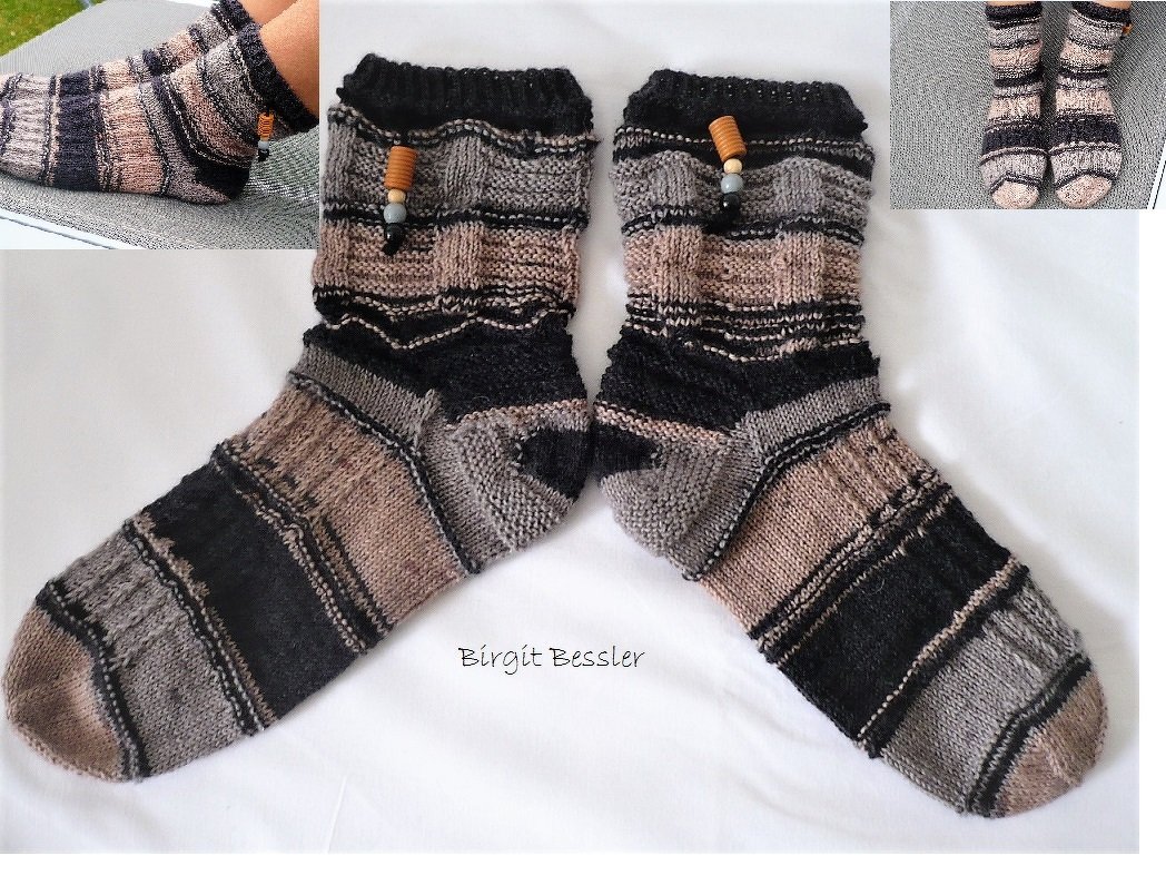 Strickanleitung_Damensöckchen Zarte Töne